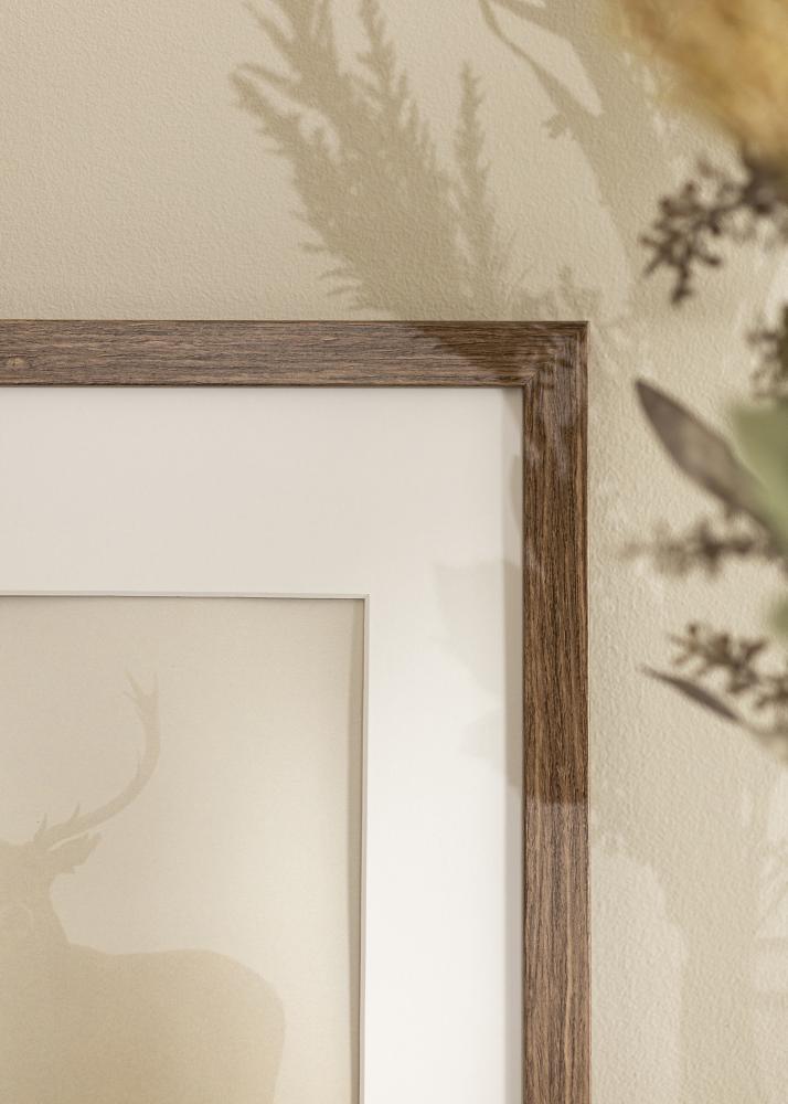 Kader Stilren kal brong 40x50 cm - Passe-partout wäiss 29,7x42 cm