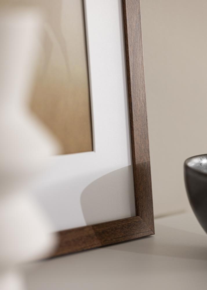 Kader Stilren Waarm brong 20x30 cm - Passe-partout wäiss 9x11 cm