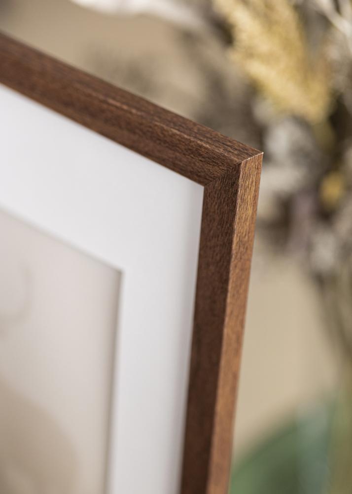 Kader Stilren Waarm brong 20x30 cm - Passe-partout wäiss 9x11 cm