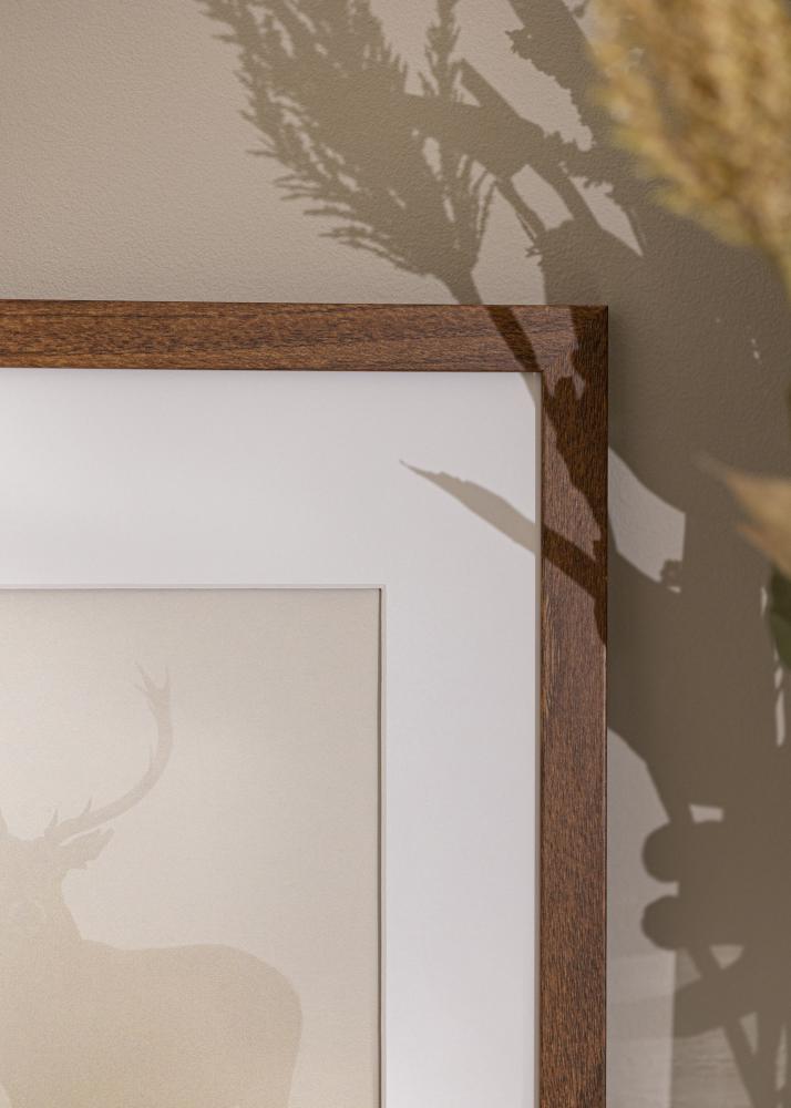 Kader Stilren Waarm brong 20x30 cm - Passe-partout wäiss 9x11 cm