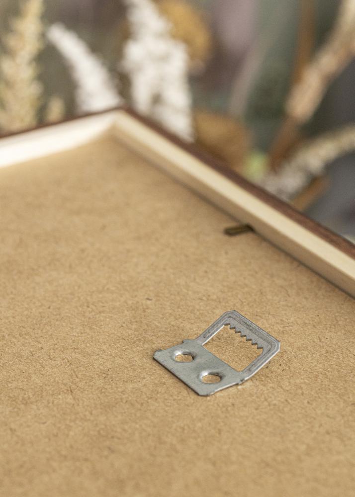 Kader Stilren Waarm brong 20x30 cm - Passe-partout wäiss 9x11 cm