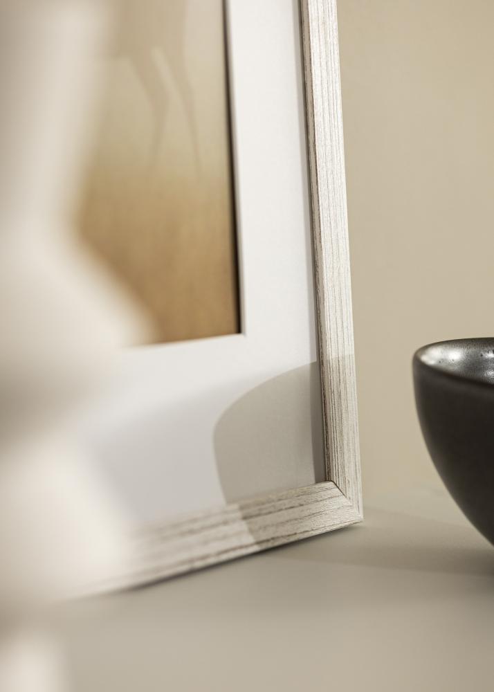 Kader Stilren Vintage wäiss 70x100 cm - Passe-partout wäiss 62x93 cm