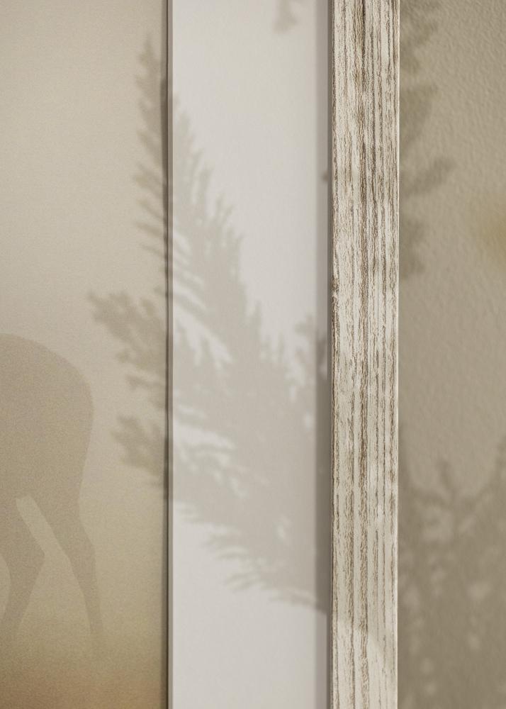 Kader Stilren Vintage wäiss 70x100 cm - Passe-partout wäiss 62x93 cm