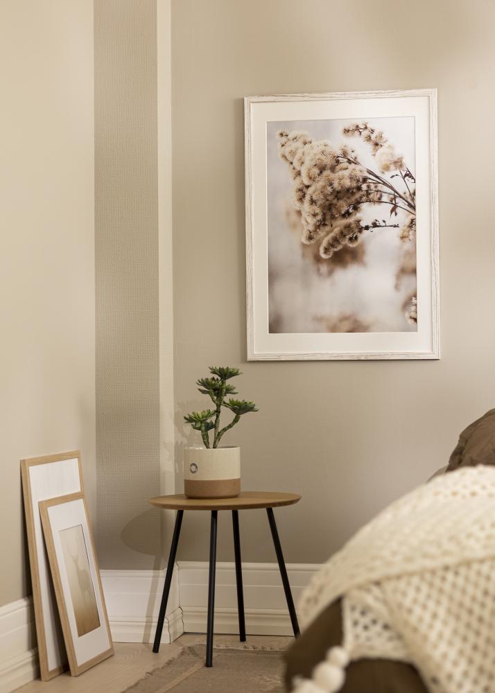 Kader Stilren Vintage wäiss 70x100 cm - Passe-partout wäiss 62x93 cm