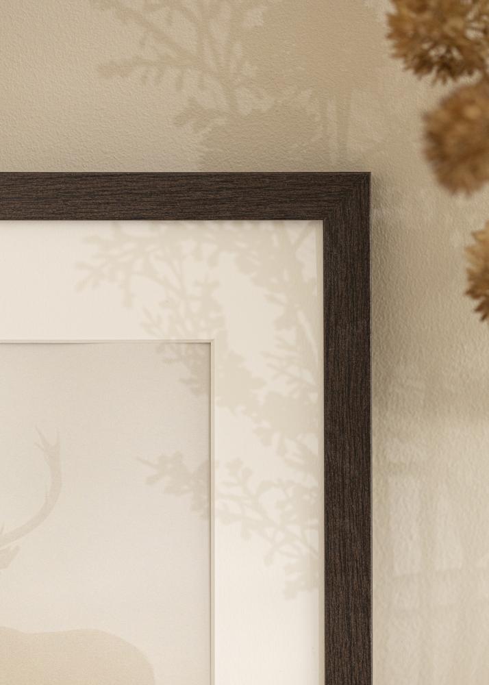 Kader Stilren Wenge 50x70 cm - Passe-partout wäiss 40x60 cm