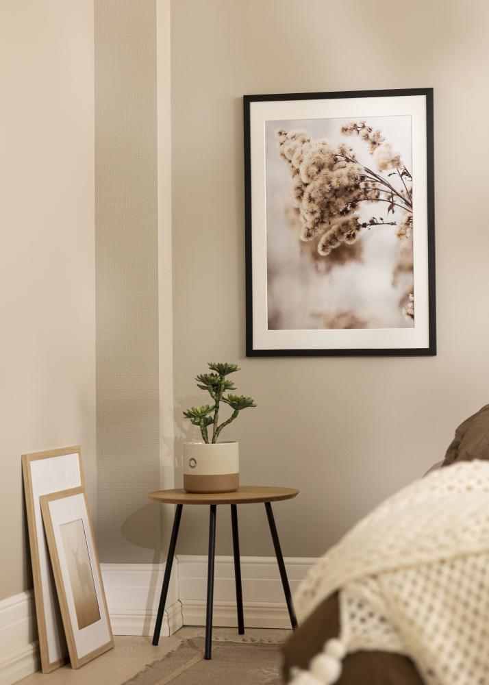 Kader Stilren schwaarz 56x71 cm - Passe-partout wäiss 46x61 cm