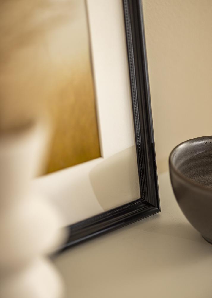 Kader Gala schwaarz 13x18 cm - Passe-partout wäiss B7 88x125 mm