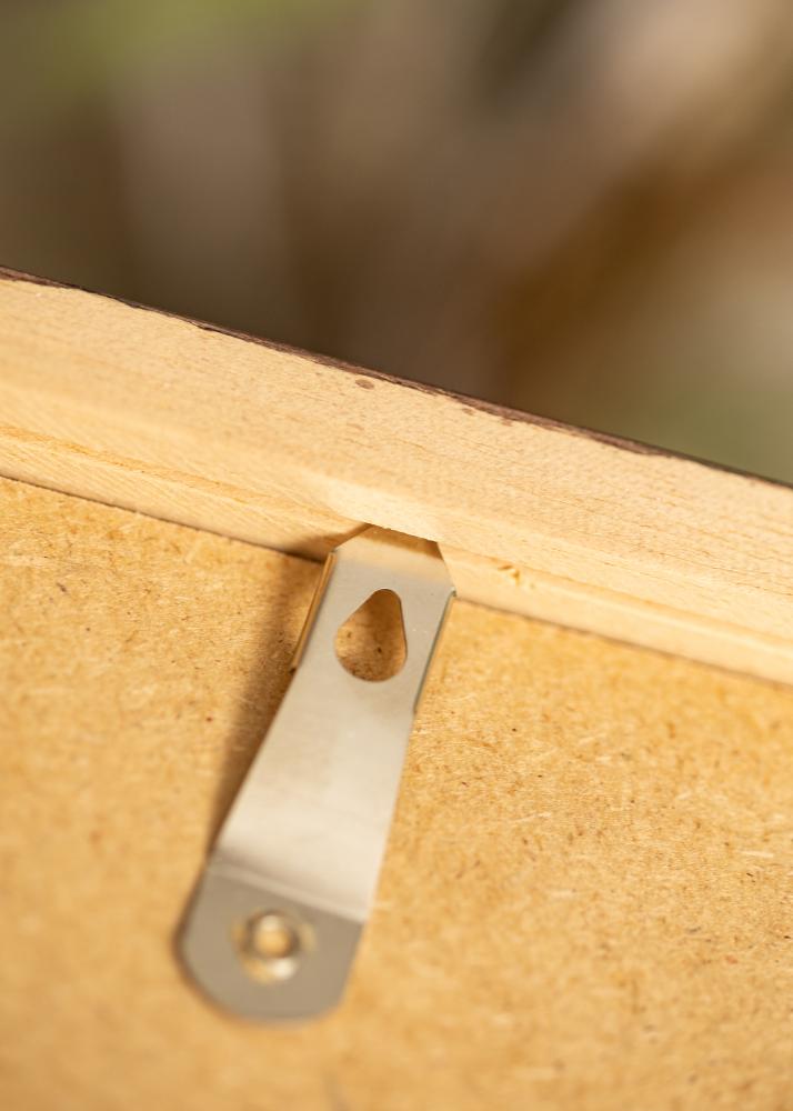 Kader Hermes Teak 40x50 cm - Passe-partout wäiss 29,7x42 cm