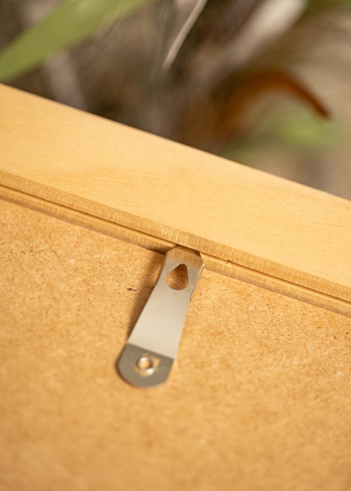 Kader Juno hëlze 40x50 cm - Passe-partout wäiss 30x38 cm