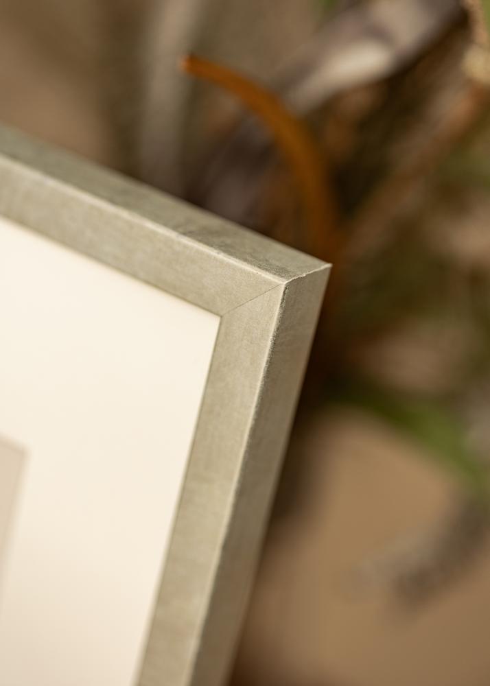 Kader Ares Sëlwer 24x30 cm - Passe-partout wäiss 7x9 inches