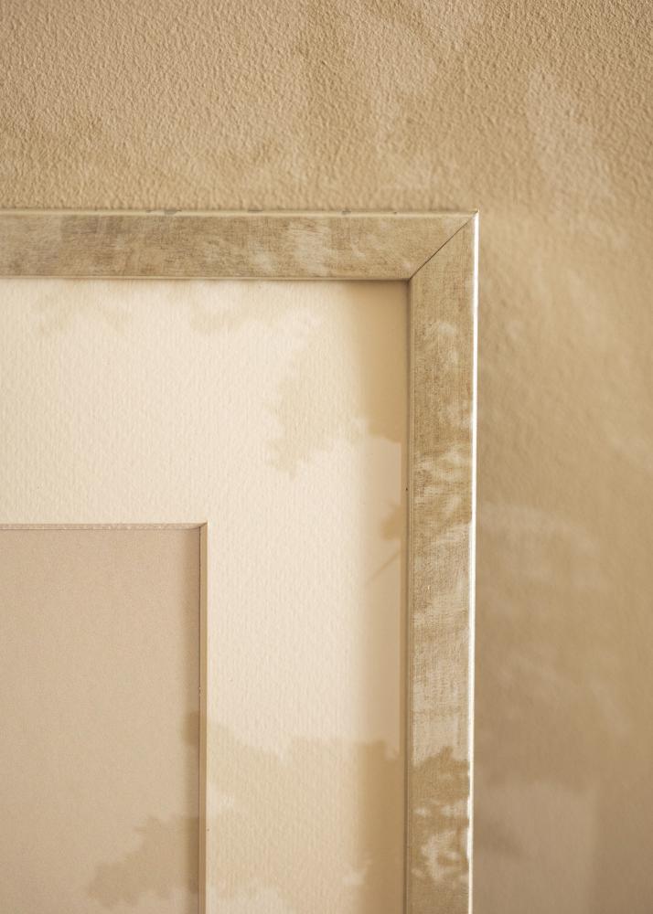 Kader Ares Sëlwer 24x30 cm - Passe-partout wäiss 7x9 inches