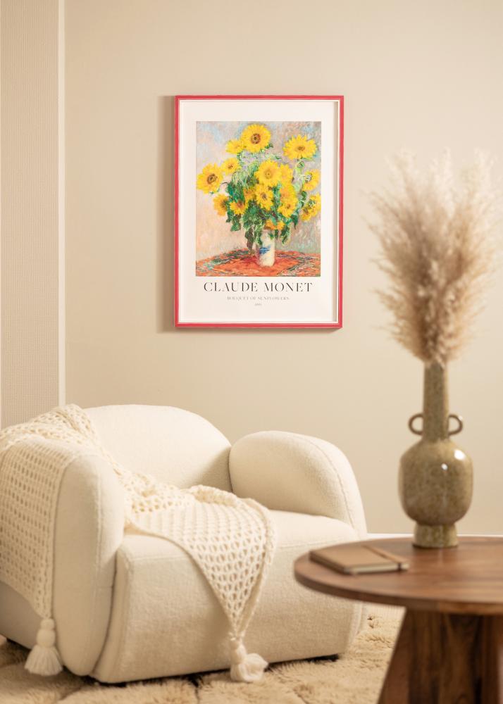 Kader Diana Rout 45x60 cm - Passe-partout wäiss 35x50 cm