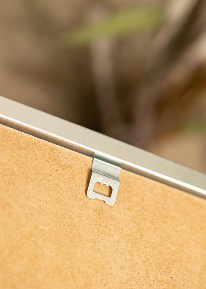 Kader Minerva Sëlwer 30x40 cm - Passe-partout wäiss 20x28 cm