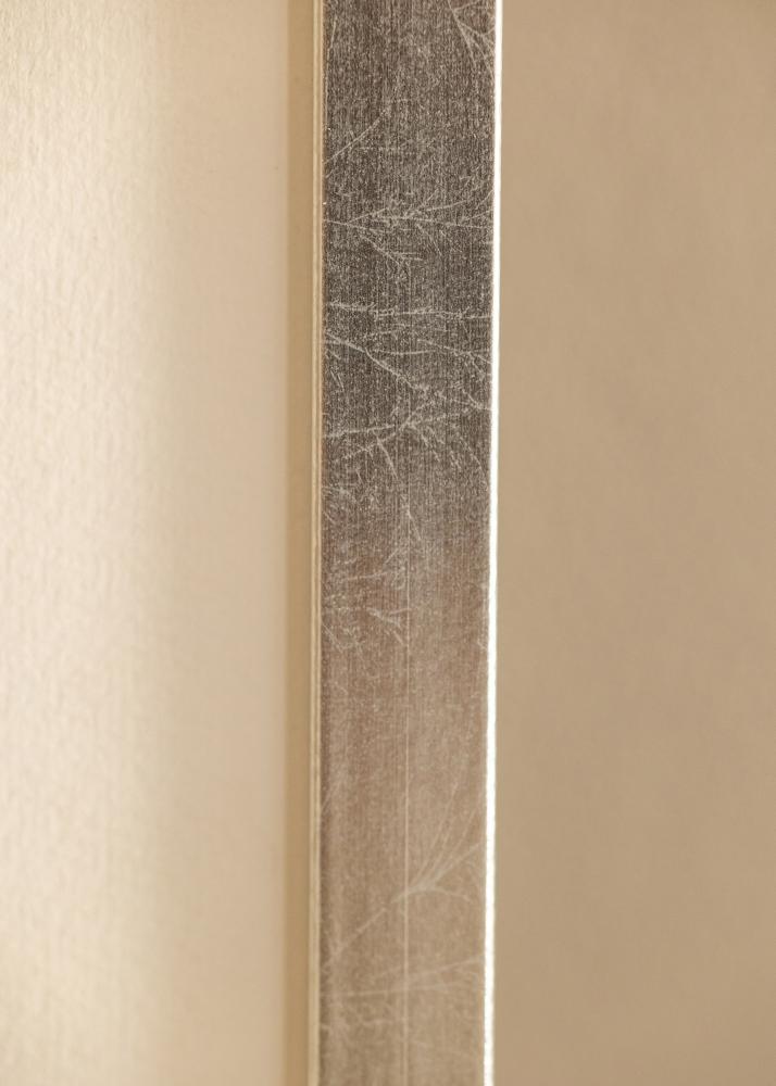 Kader Minerva Sëlwer 30x40 cm - Passe-partout wäiss 20x28 cm