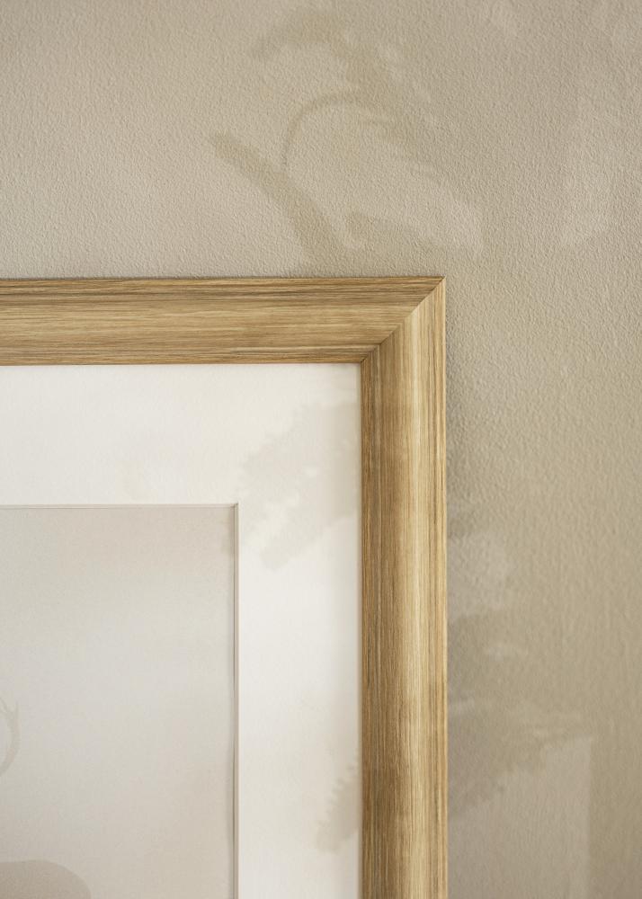 Kader Västkusten eich 50x50 cm - Passe-partout wäiss 15x15 inches