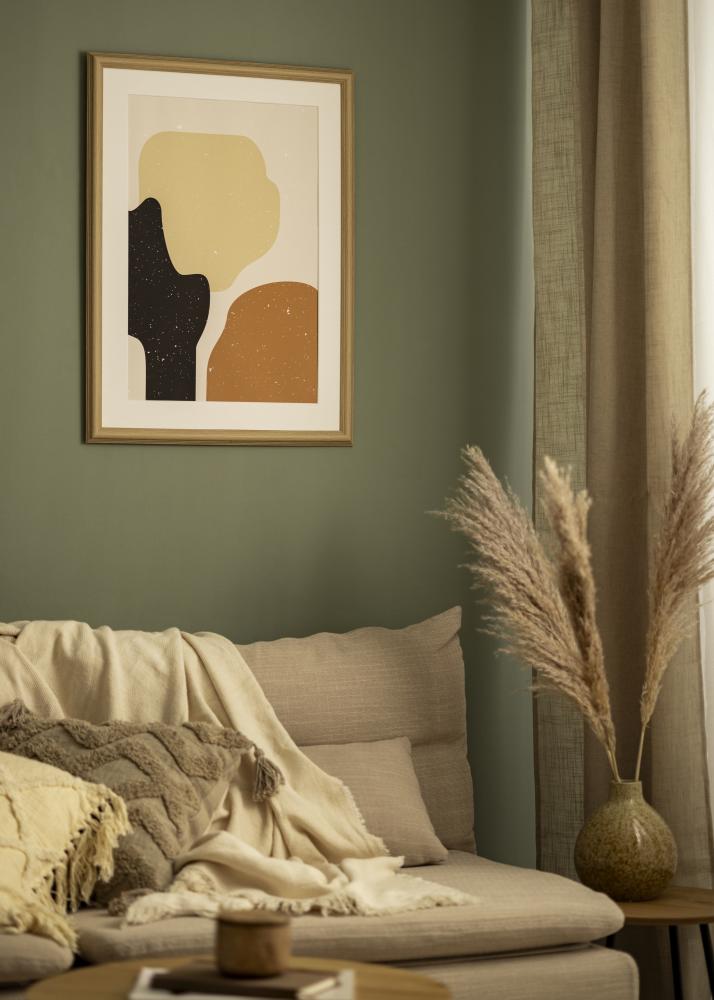 Kader Västkusten eich 50x50 cm - Passe-partout wäiss 15x15 inches