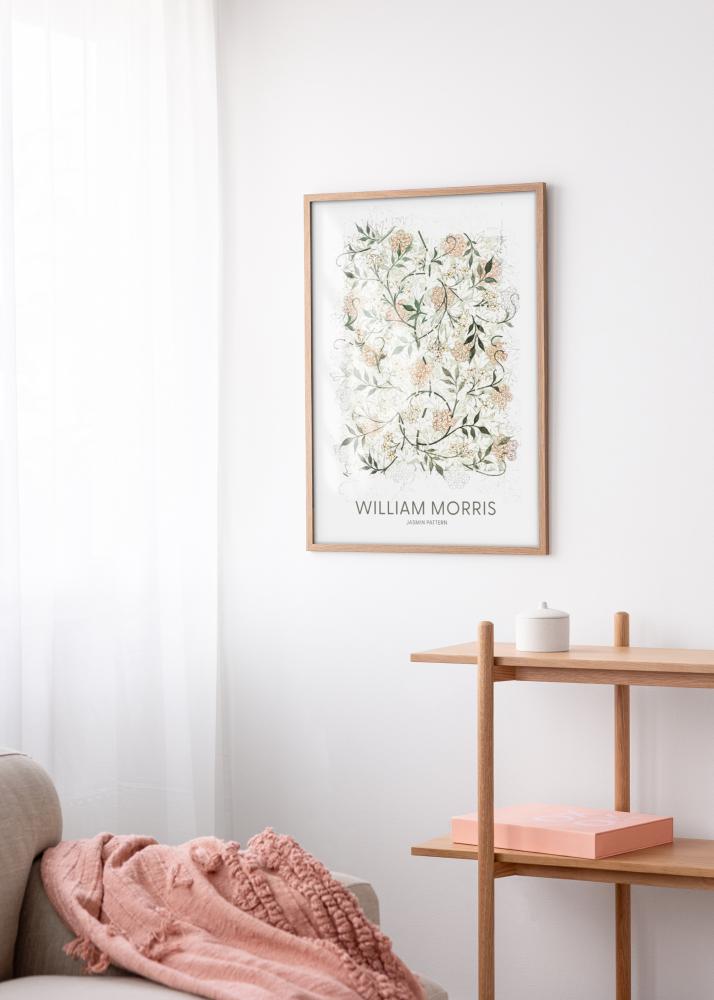 Kader Modern Teak 50x70 cm - Passe-partout wäiss 42x59,4 cm