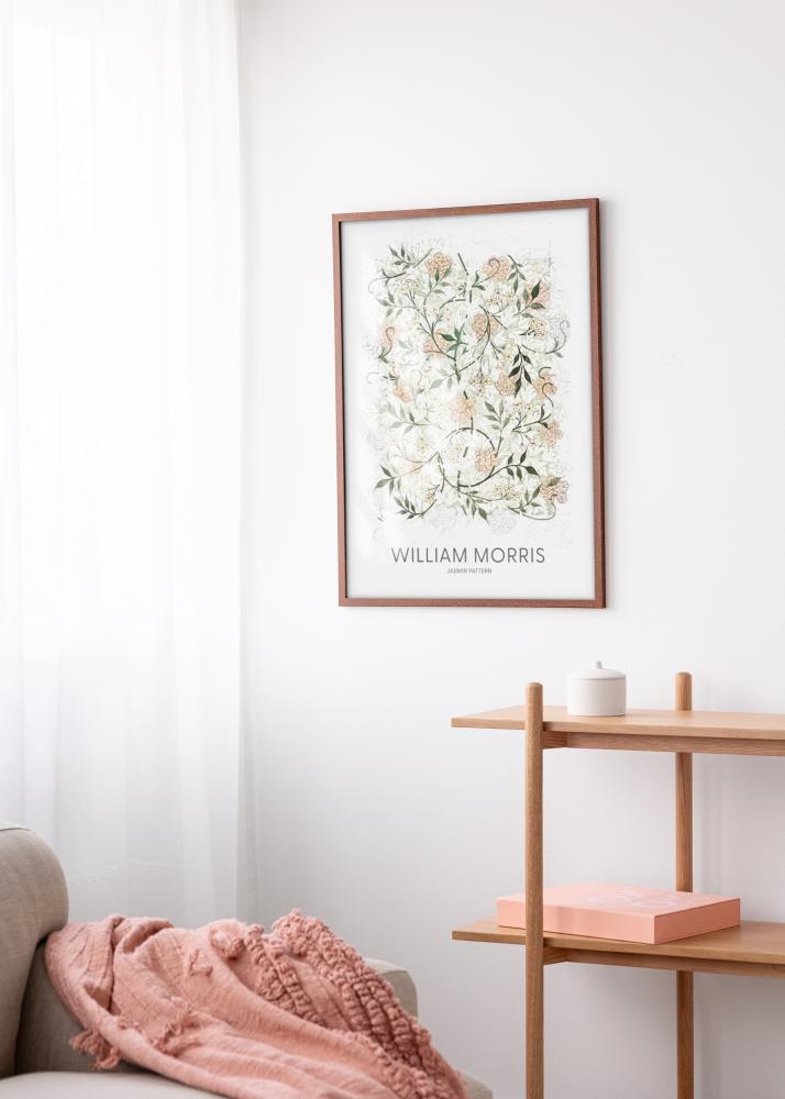 Kader Modern Waarm Brong 40x50 cm - Passe-partout wäiss 30x40 cm