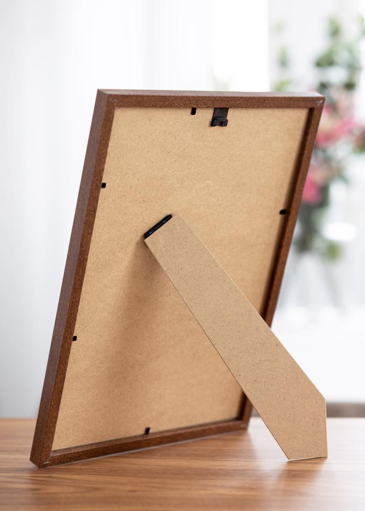 Kader Modern Waarm brong 20x30 cm - Passe-partout wäiss 15x21 cm
