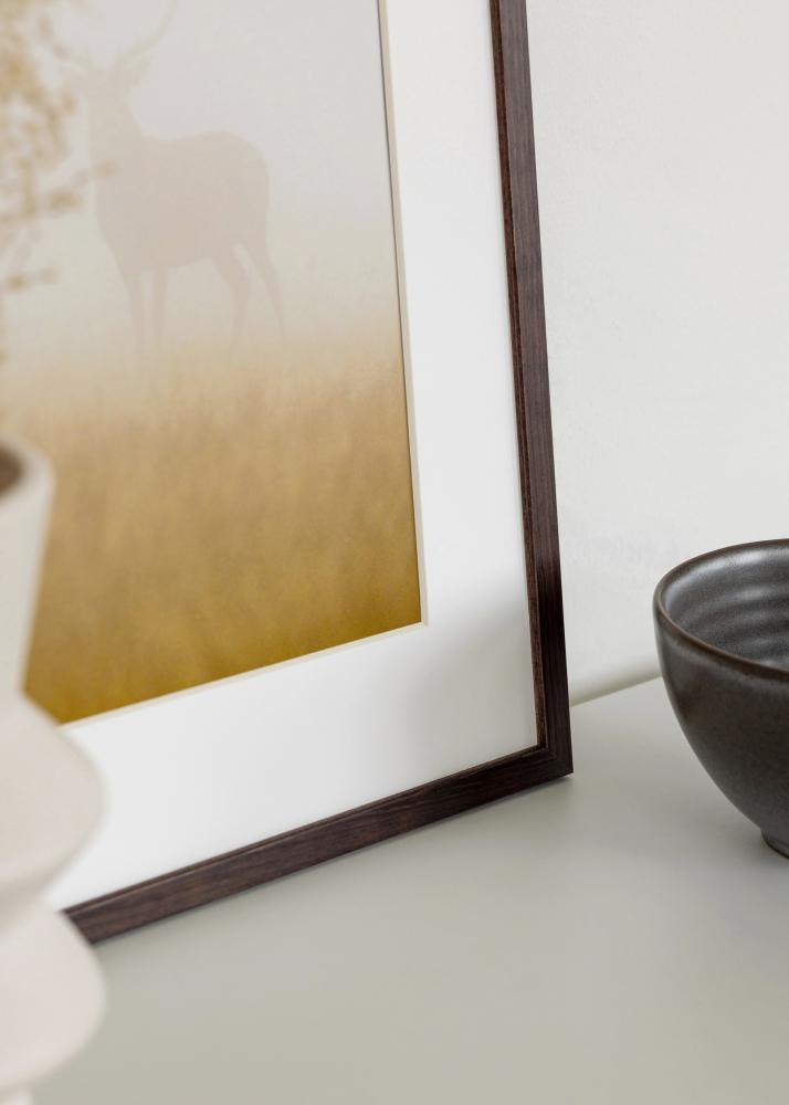 Cadre Galant Verre acrylique Noyer 50x70 cm