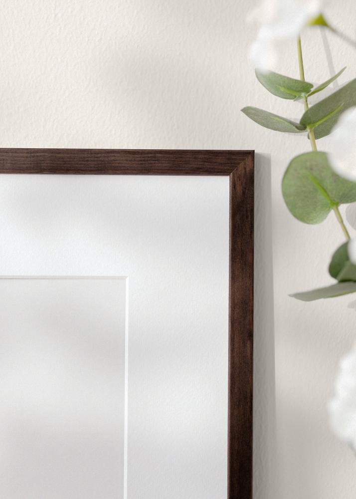Cadre Galant Verre acrylique Noyer 50x70 cm