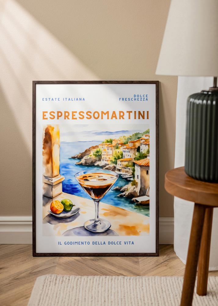 Cadre Galant Verre acrylique Noyer 50x70 cm