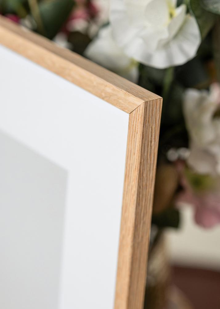 Cadre Mince Chêne Verre Acrylique 30x40 cm