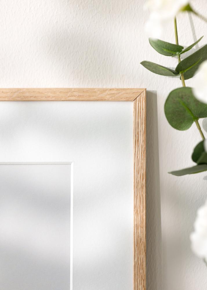 Cadre Mince Chêne Verre Acrylique 30x40 cm