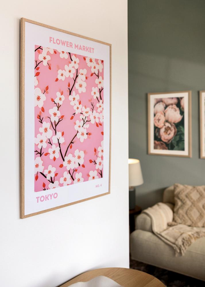 Cadre Mince Chêne Verre Acrylique 30x40 cm