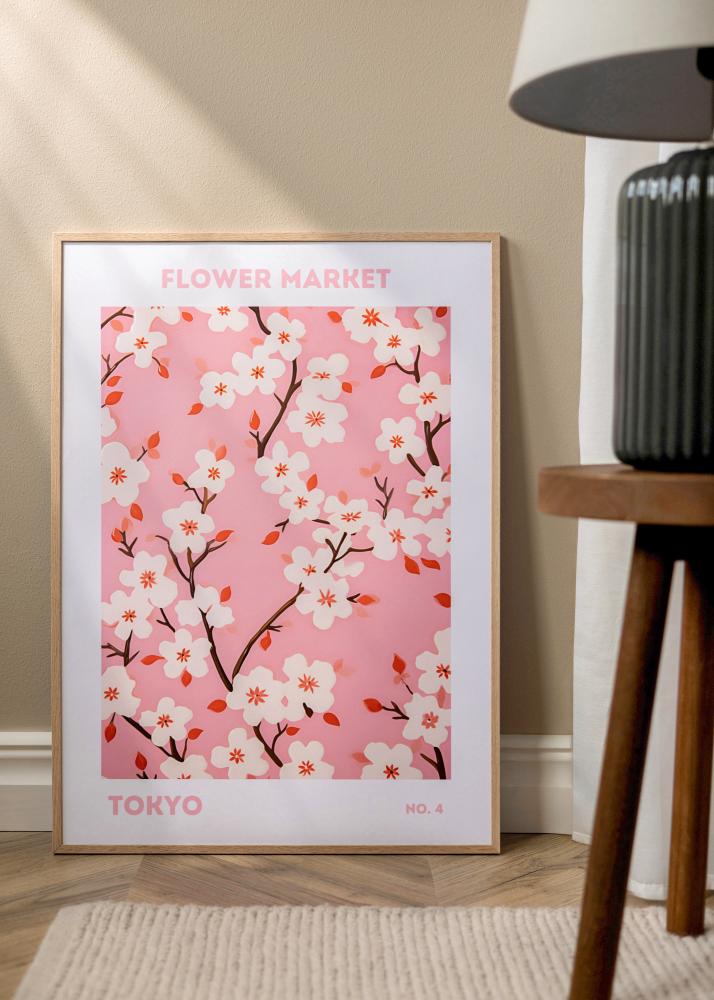 Cadre Mince Chêne Verre Acrylique 30x40 cm