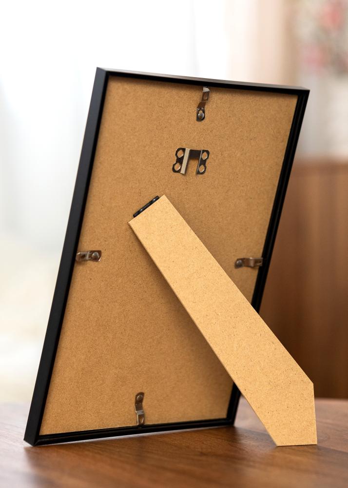 Cadre Scandi Matt Noir 20x30 cm - Passe-partout Blanc 10x20 cm