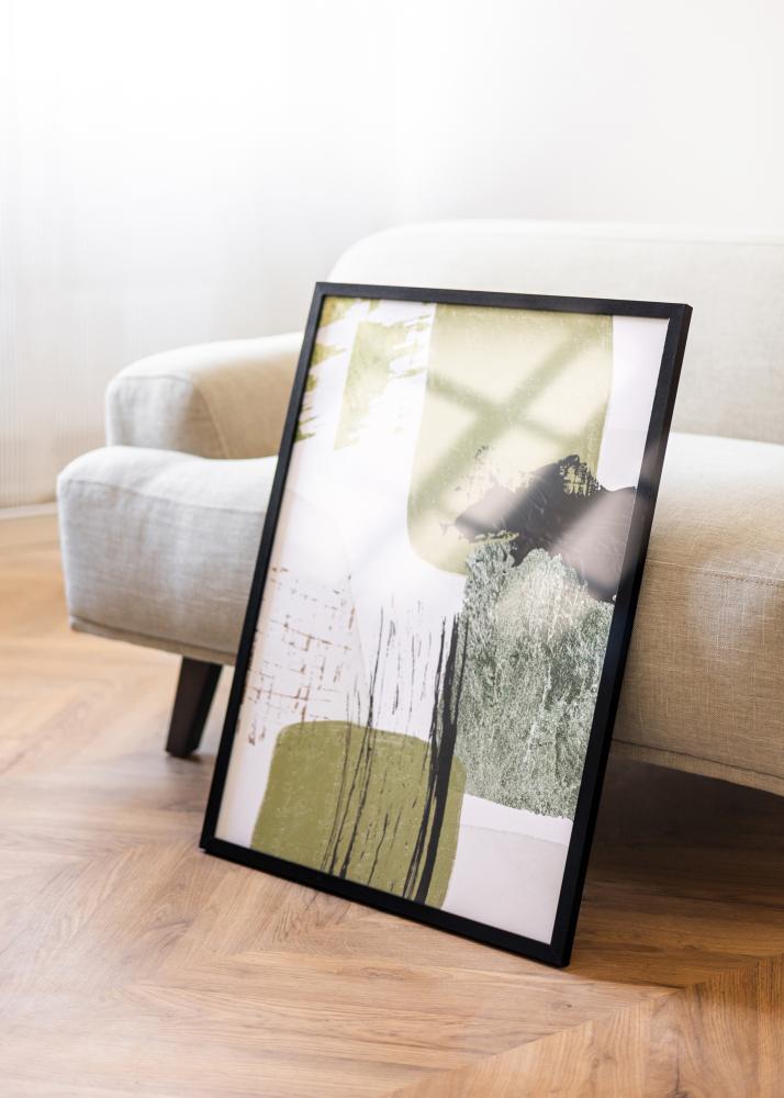 Cadre Selection Verre Acrylique Noir 75x75 cm