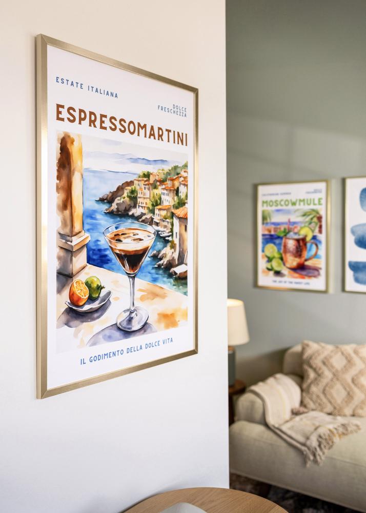 Cadre Trendy Verre Acrylique Or 21x29,7 cm (A4)