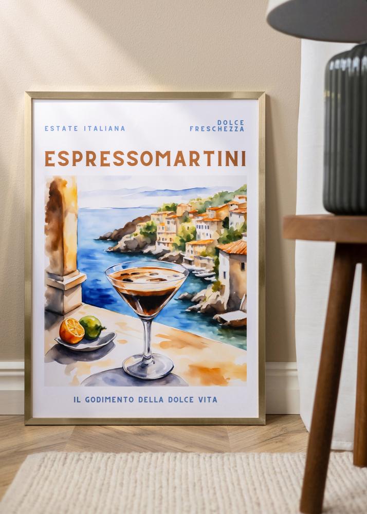 Cadre Trendy Verre Acrylique Or 21x29,7 cm (A4)