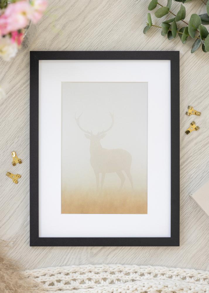 Cadre BGA Classic Verre Acrylique Noir 30x30 cm