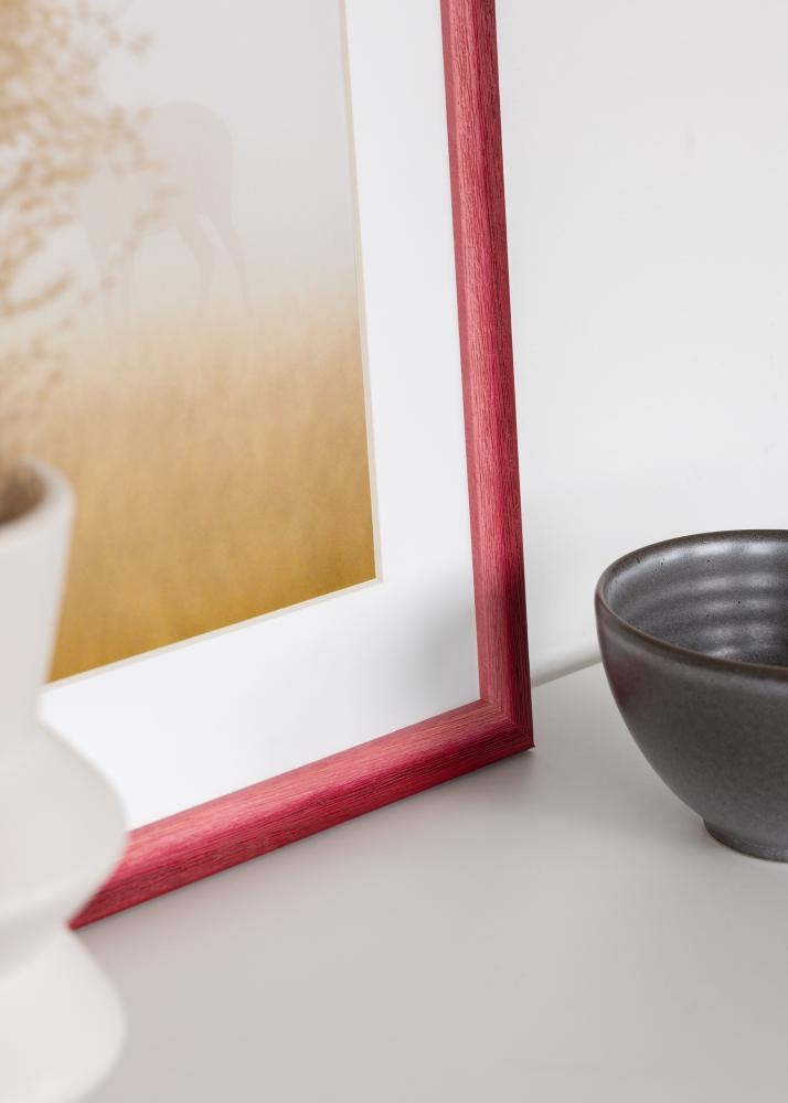 Cadre Cornwall Verre Acrylique Rouge Foncé 40x50 cm