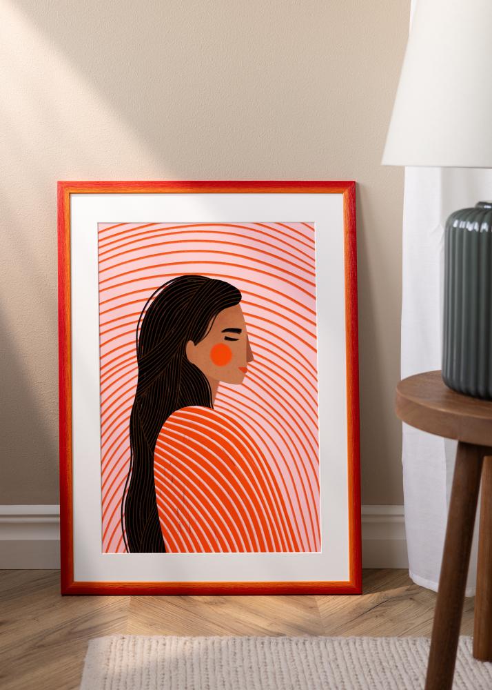 Cadre Cornwall Verre Acrylique Rouge 42x59,4 cm (A2)