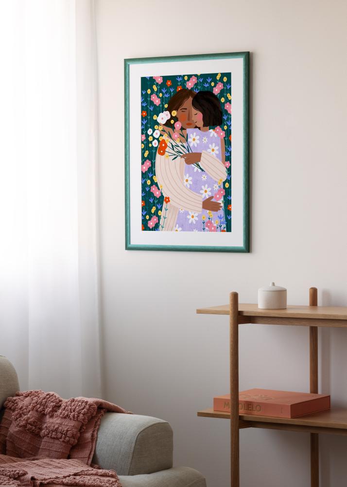 Cadre Cornwall Verre Acrylique Vert Foncé 70x100 cm