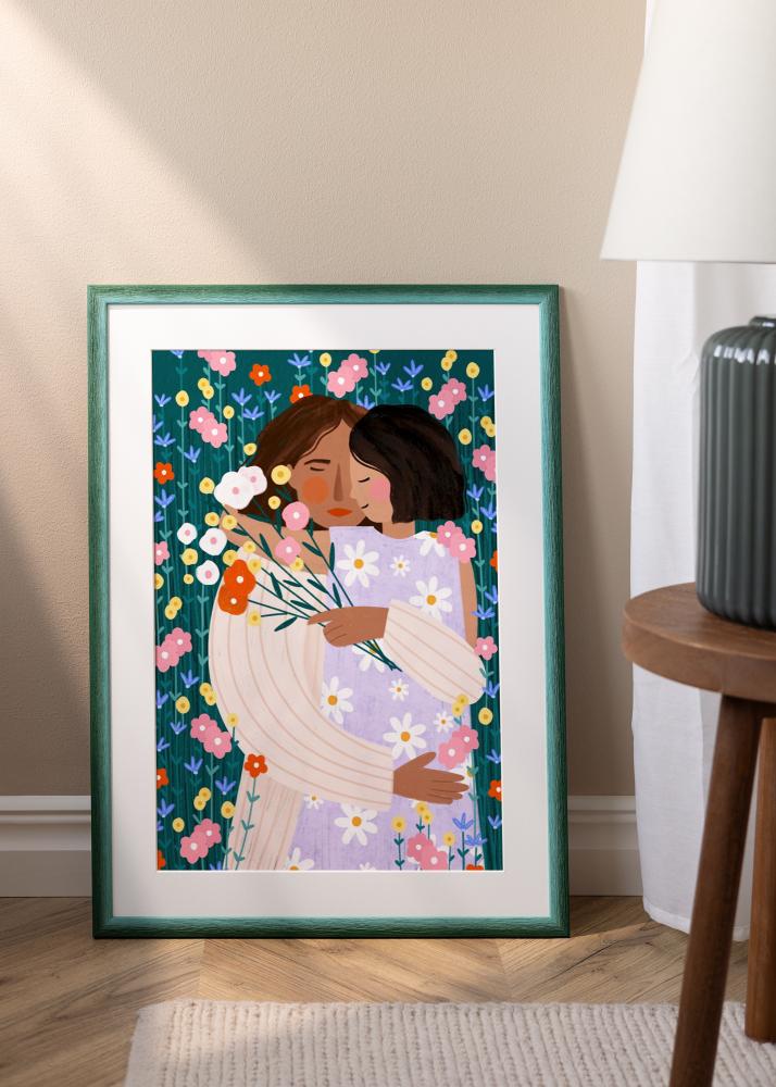 Cadre Cornwall Verre Acrylique Vert Foncé 70x100 cm