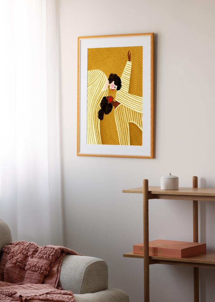 Cadre Cornwall Verre Acrylique Or 50x50 cm