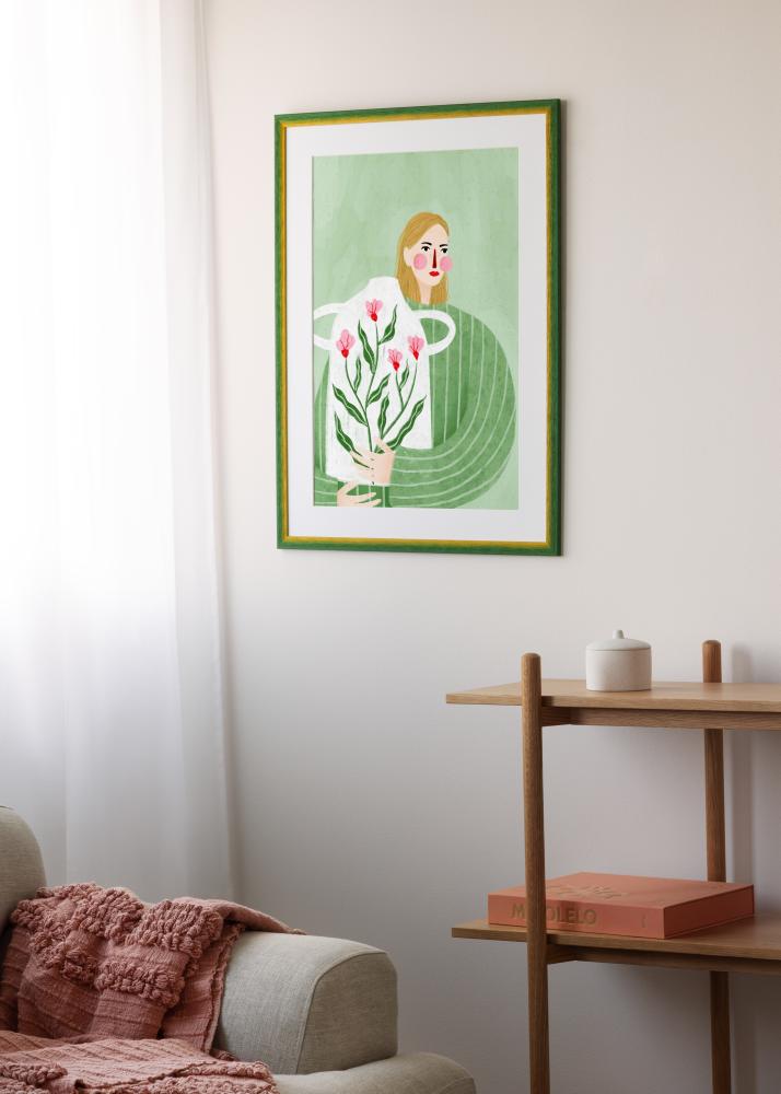 Cadre Cornwall Verre Acrylique Vert 30x30 cm