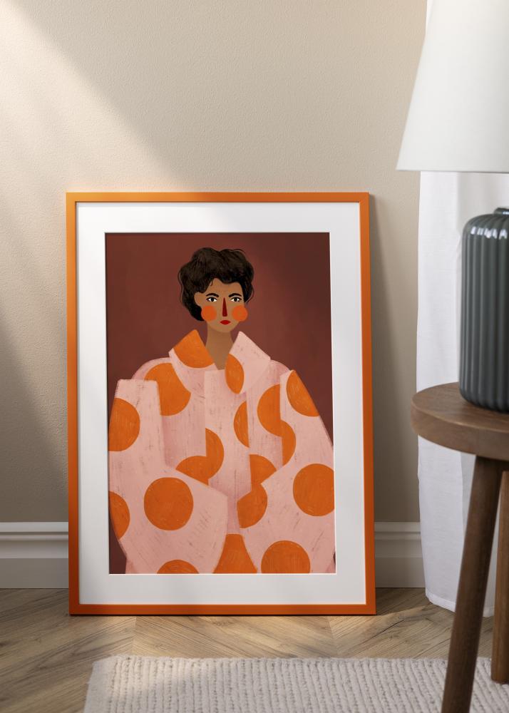 Cadre Kent Verre Acrylique Orange 30x30 cm