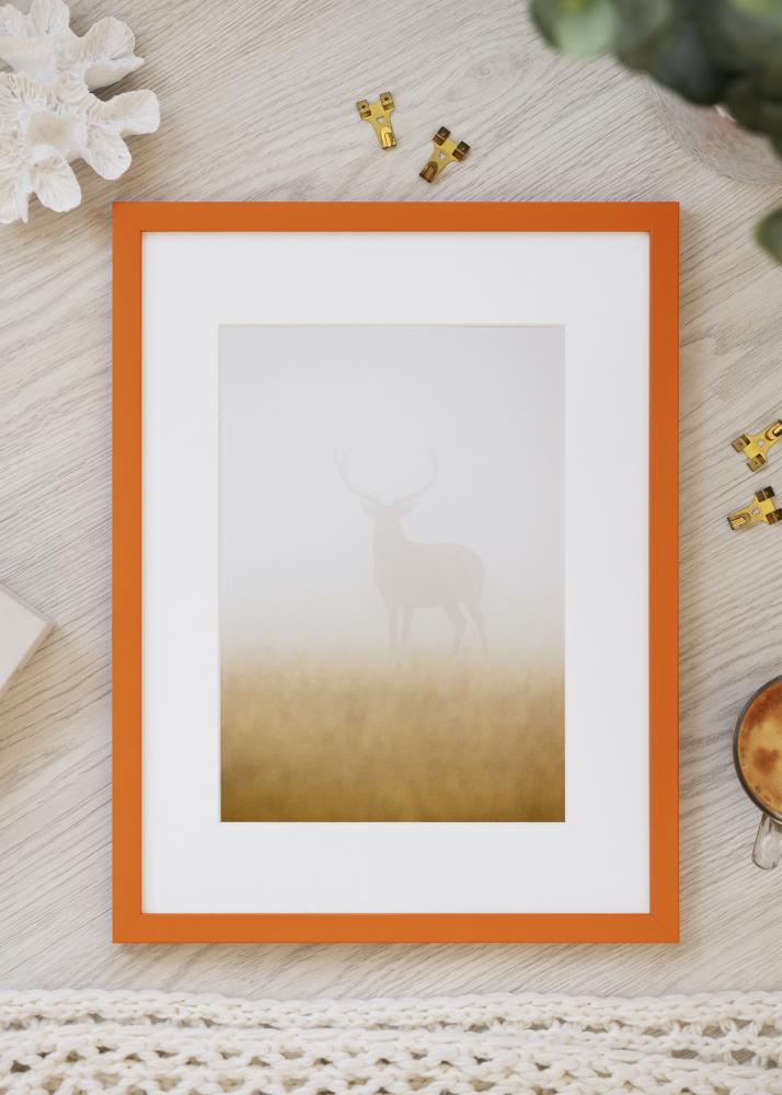 Cadre Kent Verre Acrylique Orange 30x30 cm