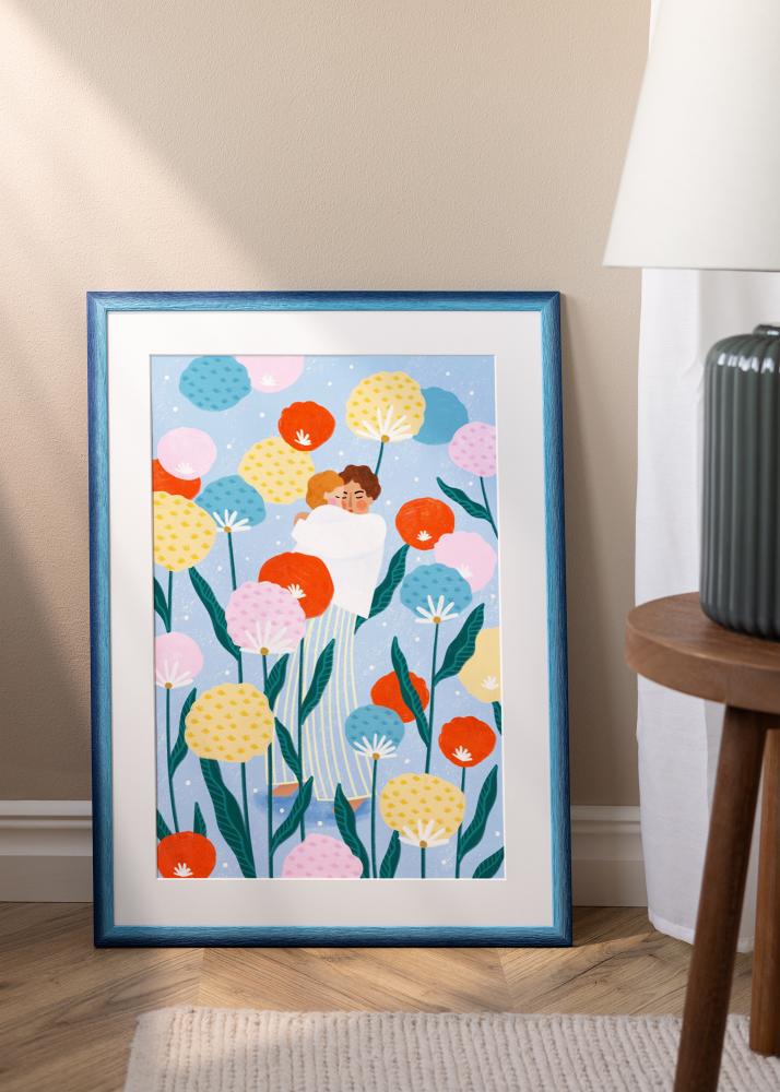 Cadre Cornwall Verre Acrylique Bleu Foncé 30x40 cm