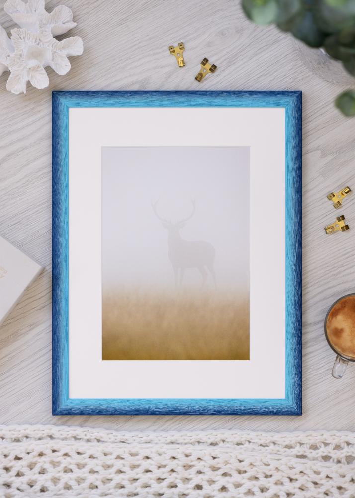 Cadre Cornwall Verre Acrylique Bleu Foncé 30x40 cm