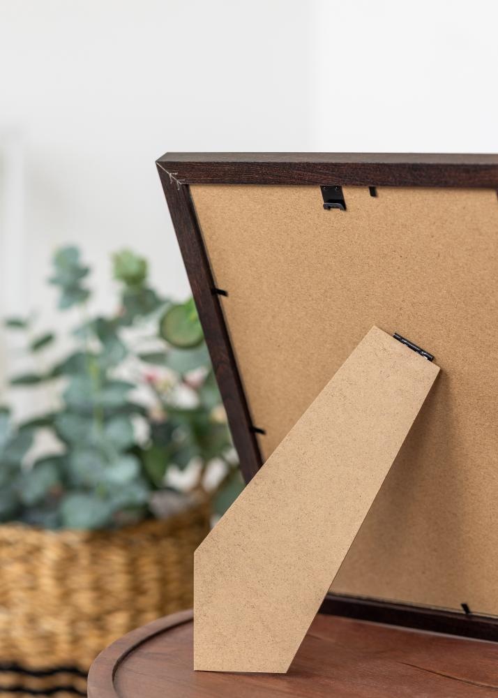 Cadre BGA Classic Verre Acrylique Noyer 20x20 cm