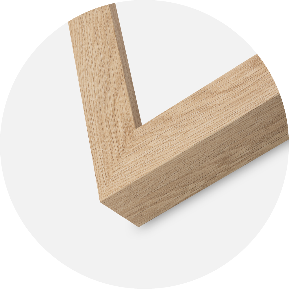 Cadre Wells Verre Acrylique Chêne 30x40 cm