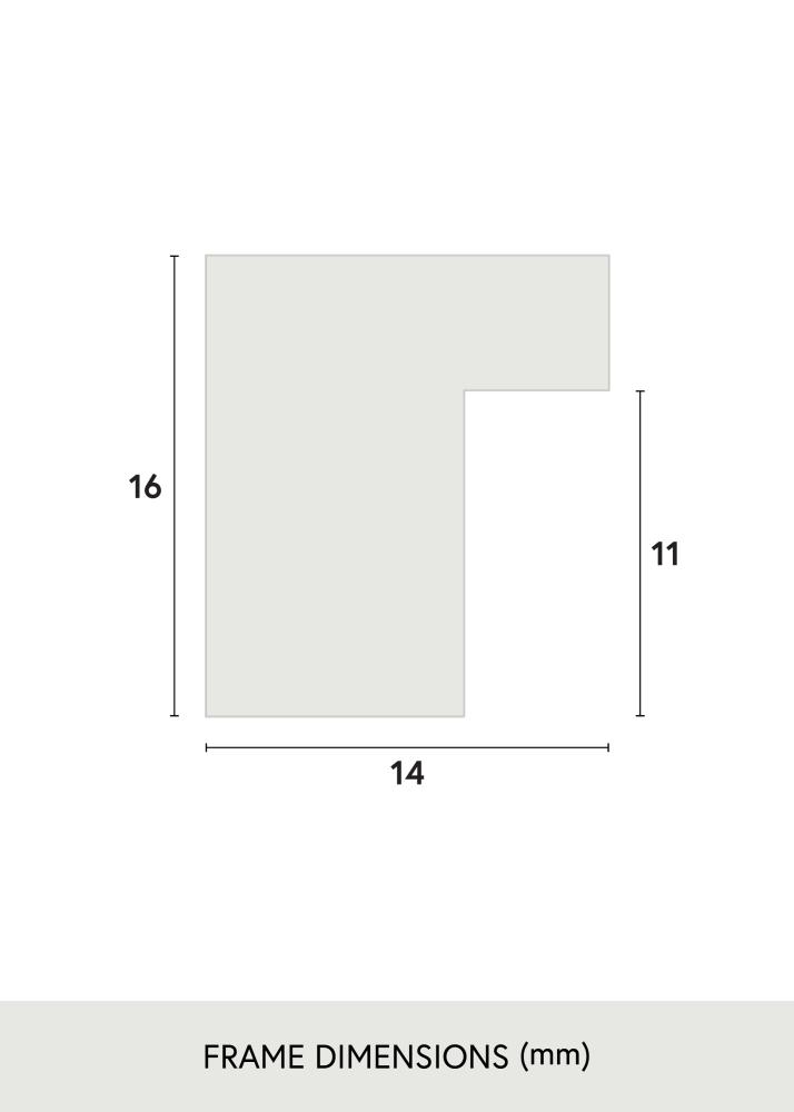 Cadre Oban Verre Acrylique Blanc 30x45 cm