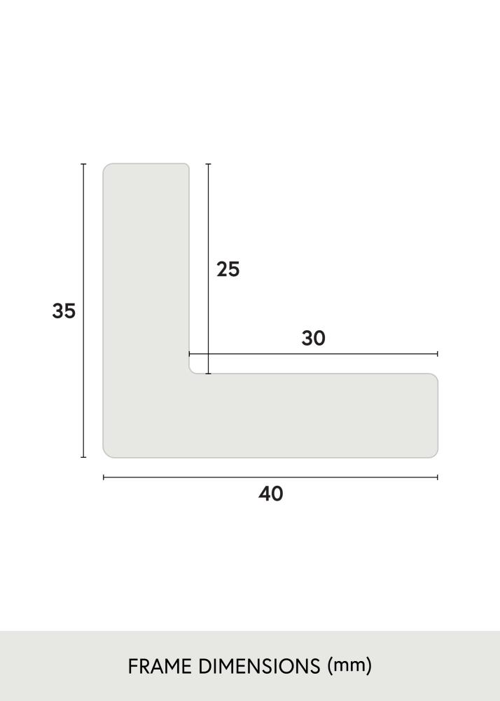 Cadre Wells Verre Acrylique Chêne 30x40 cm