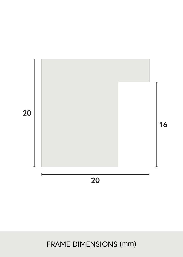 Cadre Salisbury Verre Acrylique Chêne 60x80 cm